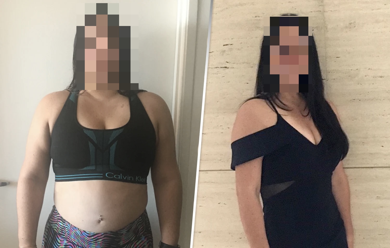 Client transformation — Down 14kg · 20 weeks